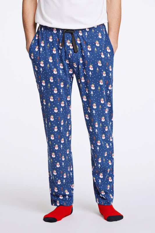 Mens - Festive Motive PJ Pants Blue