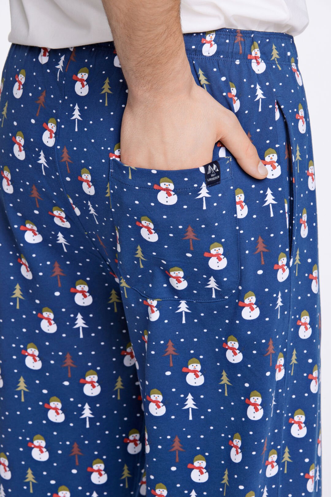 Mens - Festive Motive PJ Pants Blue