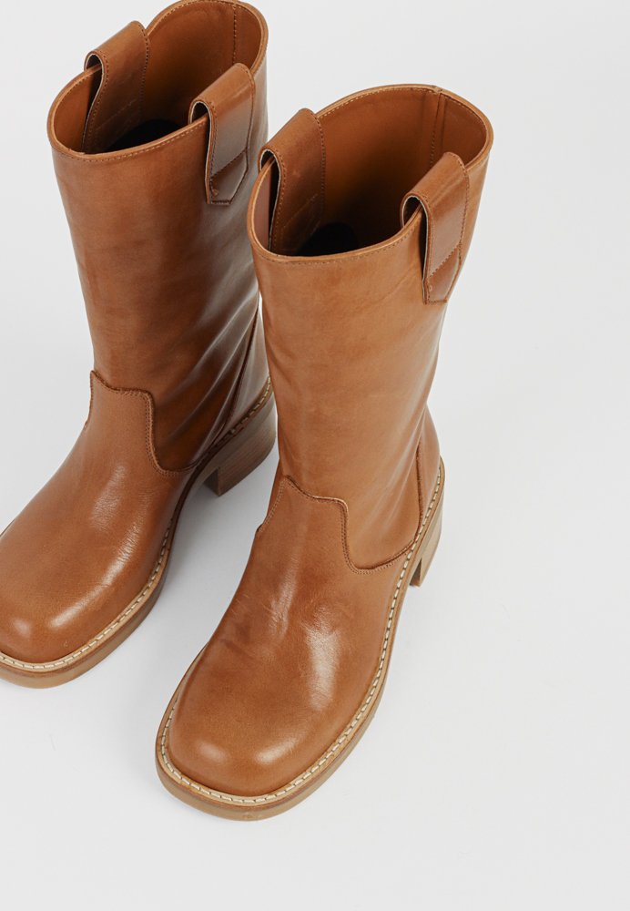 Salvador Mid Length Boot Cognac