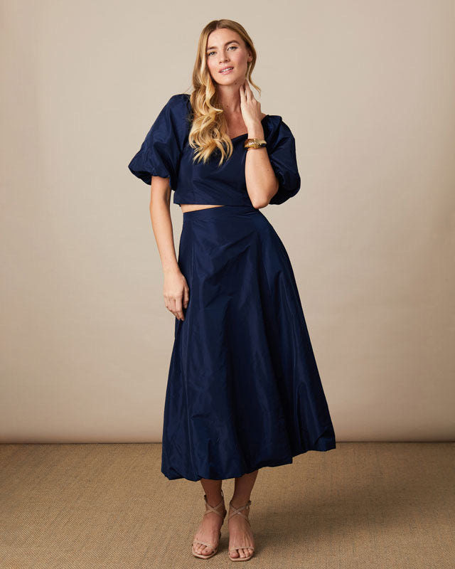 Anita Puff Ball Skirt Navy