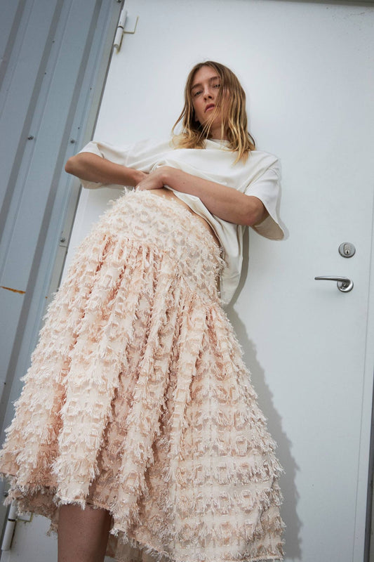 Francia Fluffy Skirt Wheat
