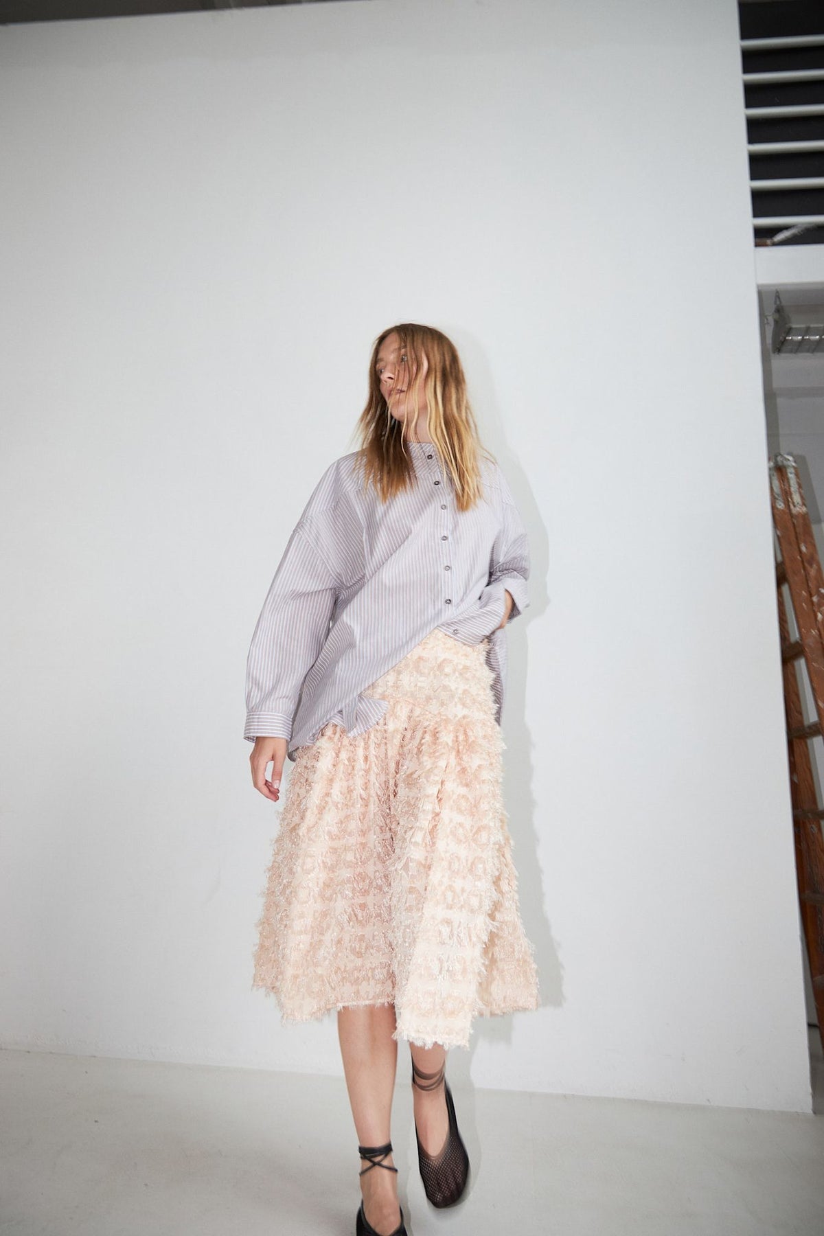 Francia Fluffy Skirt Wheat