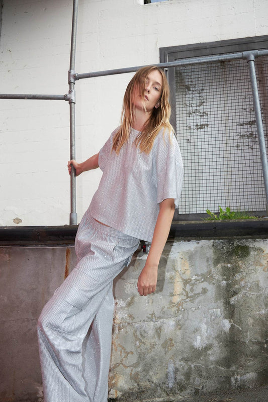 Kass Glitter Cargo Trouser