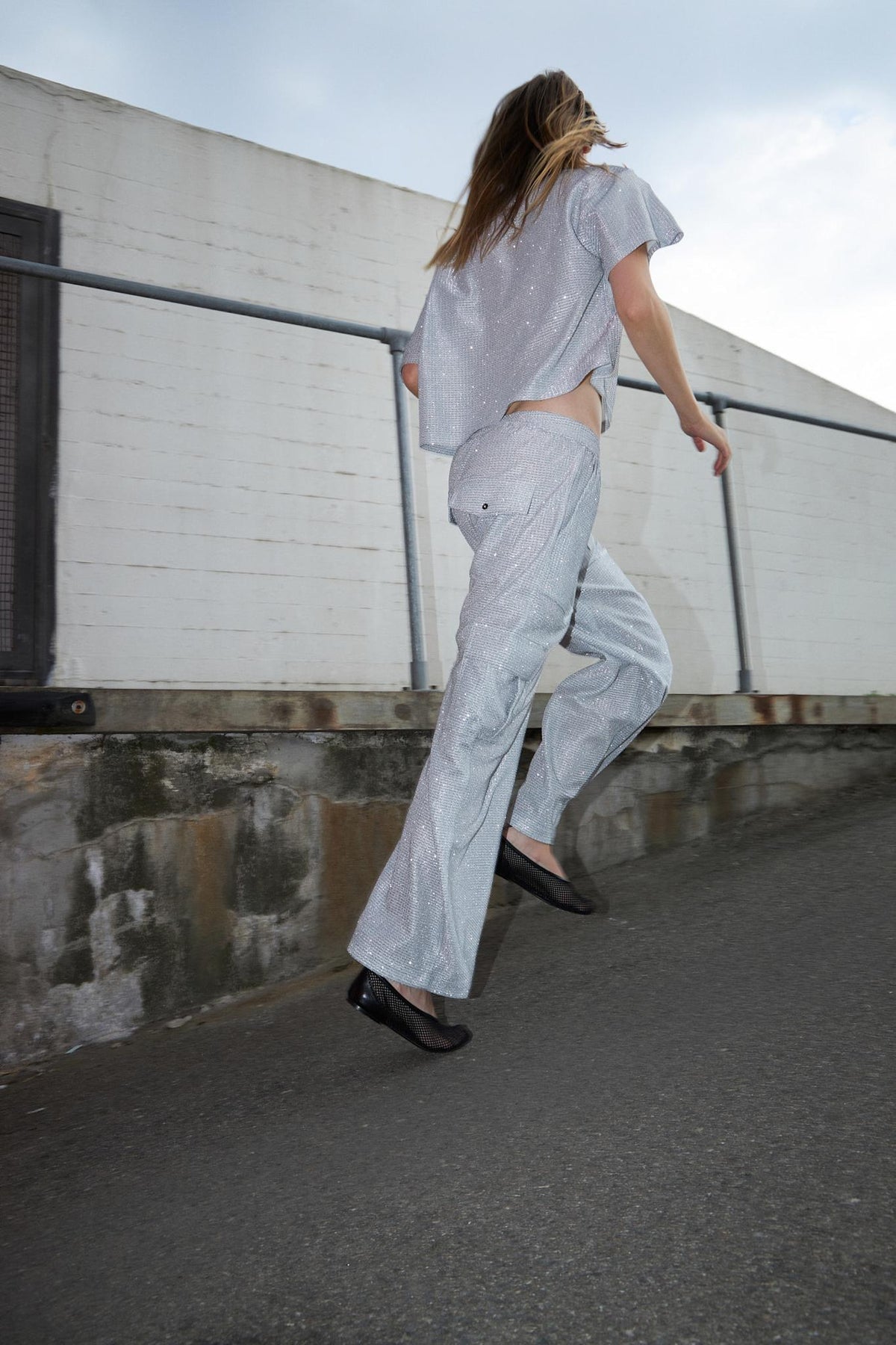 Star Glitter T-Shirt White