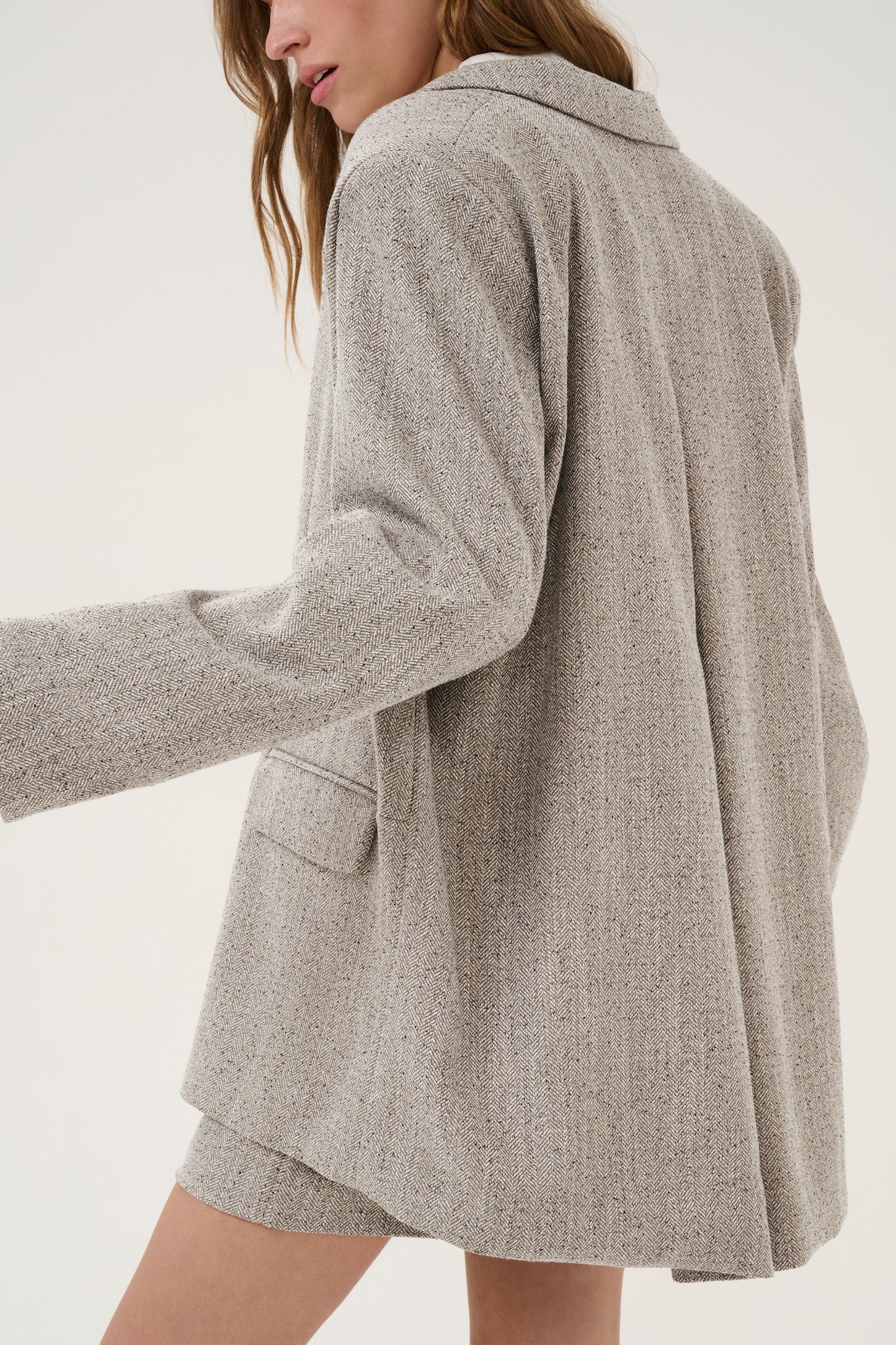 EmmyMW A-Line Blazer OatMeal