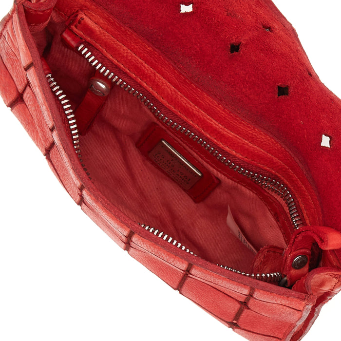 C040640N Lacer Cut Leather Cross Body Bag
