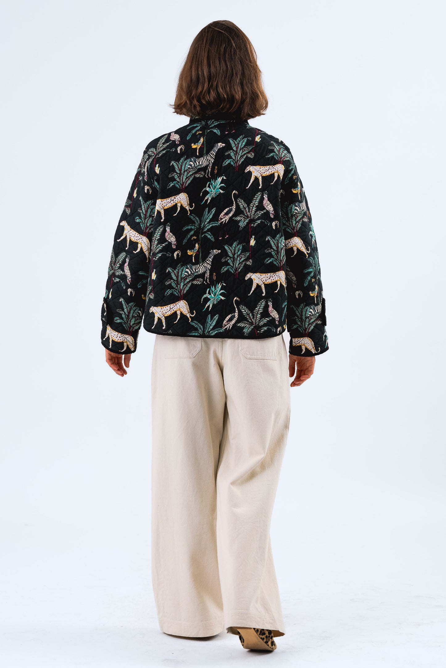 ViolaLL Quilted Jacket Washed Black