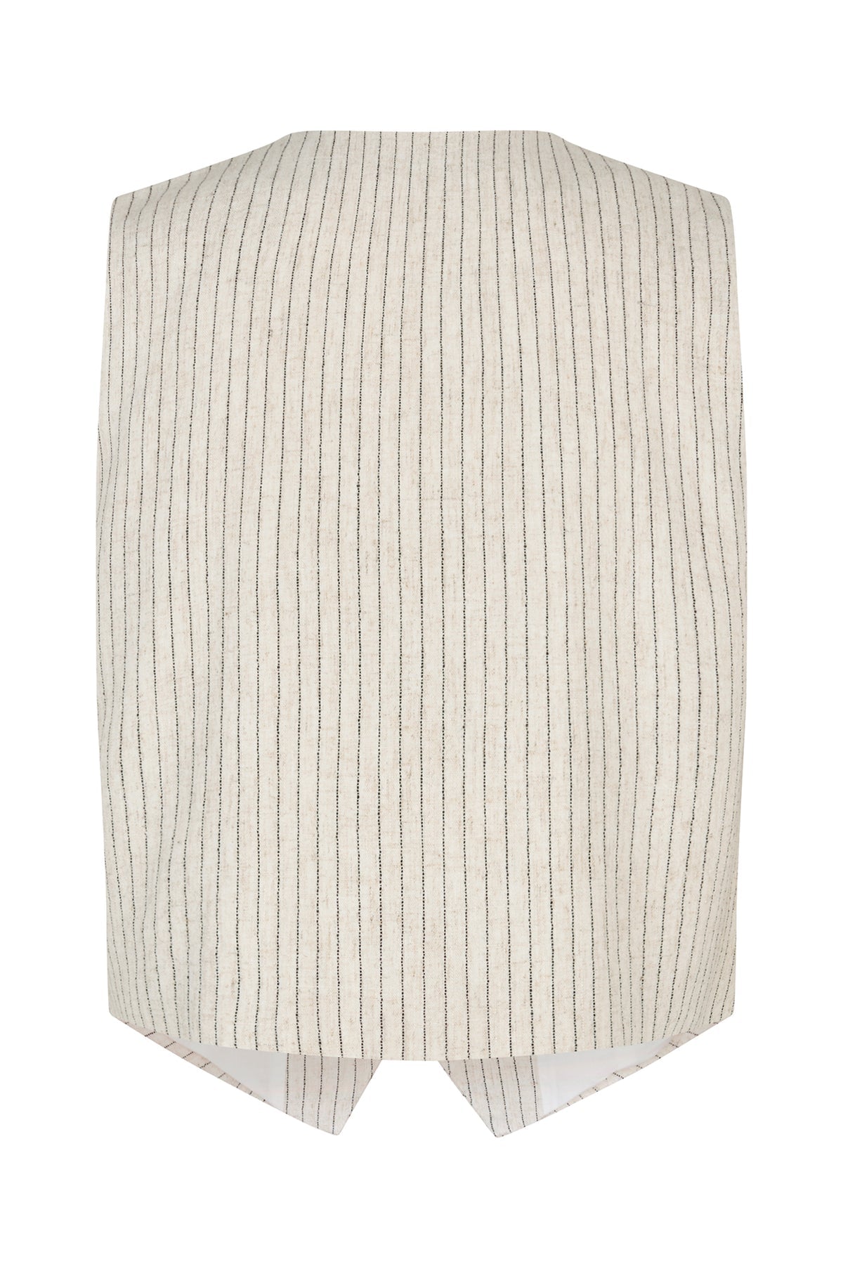 TorinoLL Linen Pin Striped Vest Creme