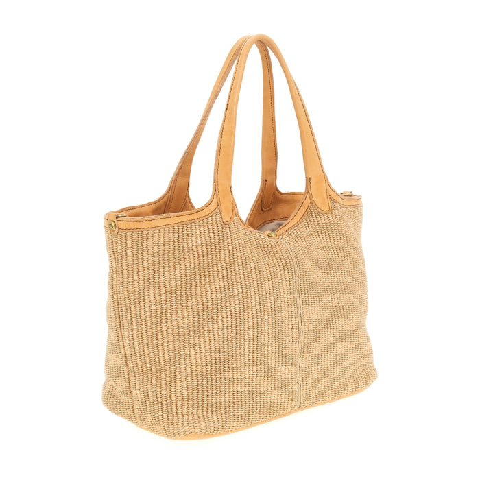 40942ND Straw Shopper Bag Beige