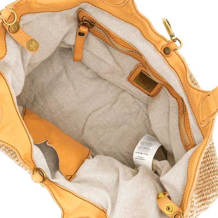 40942ND Straw Shopper Bag Beige