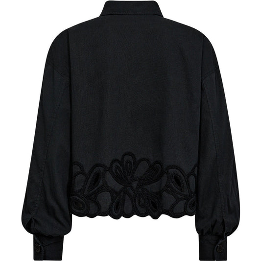 100286 - Cassy Jacket with Embroidery Black