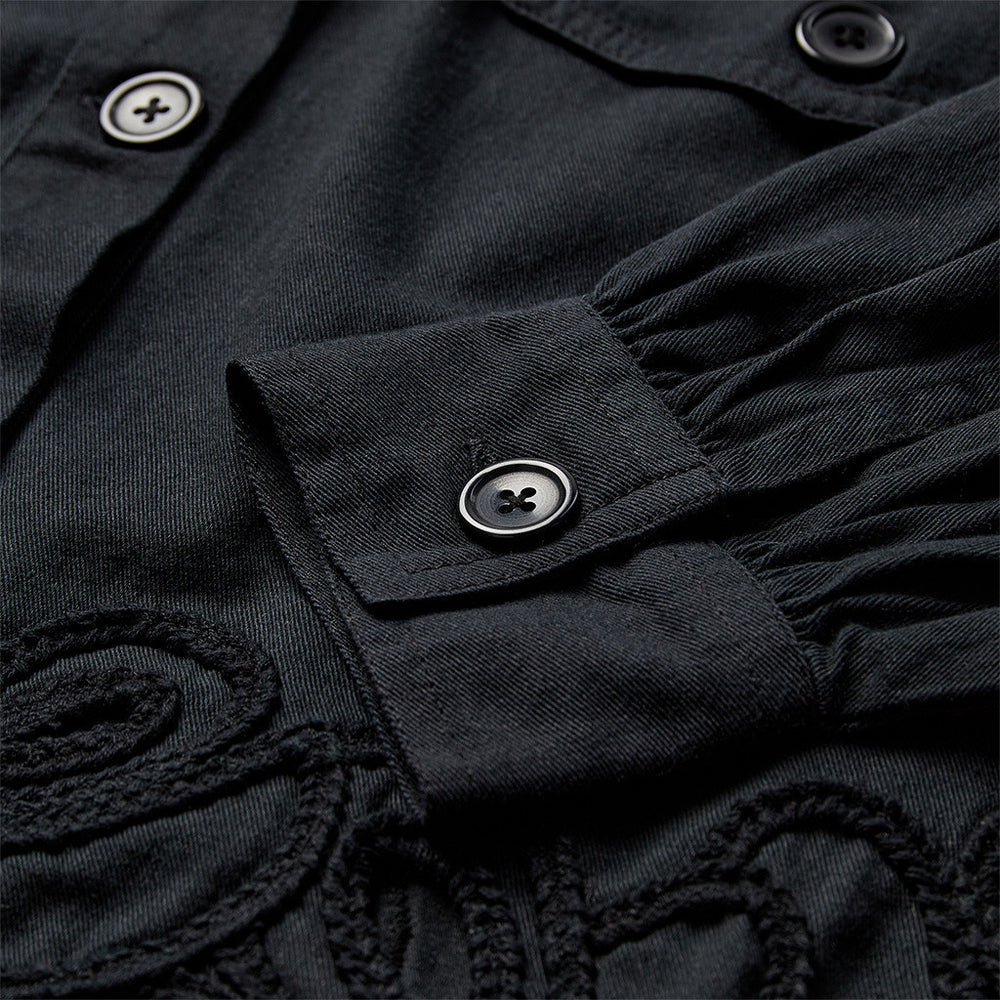 100286 - Cassy Jacket with Embroidery Black