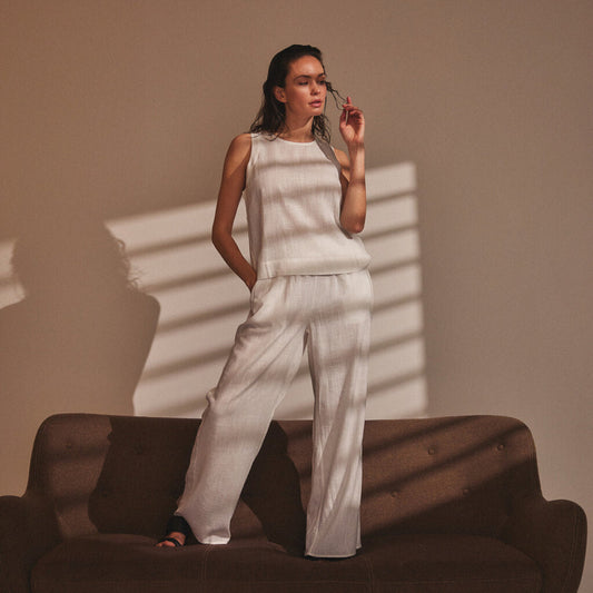 TaraDE Loose Linen Trouser