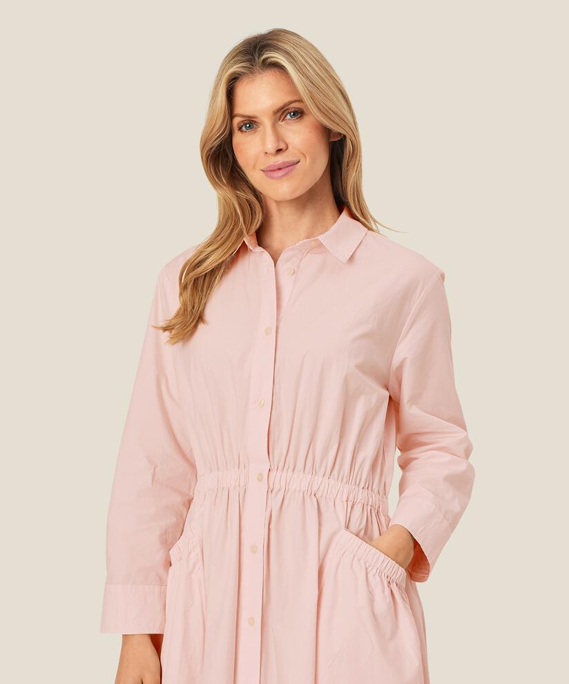 MaNovanie Poplin Shirt Dress Mauve Chalk
