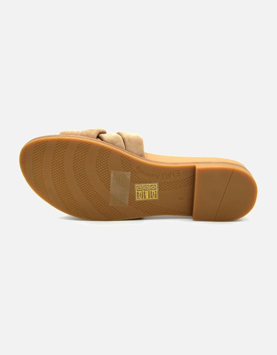 Ikara Suede Woven Slider Camel
