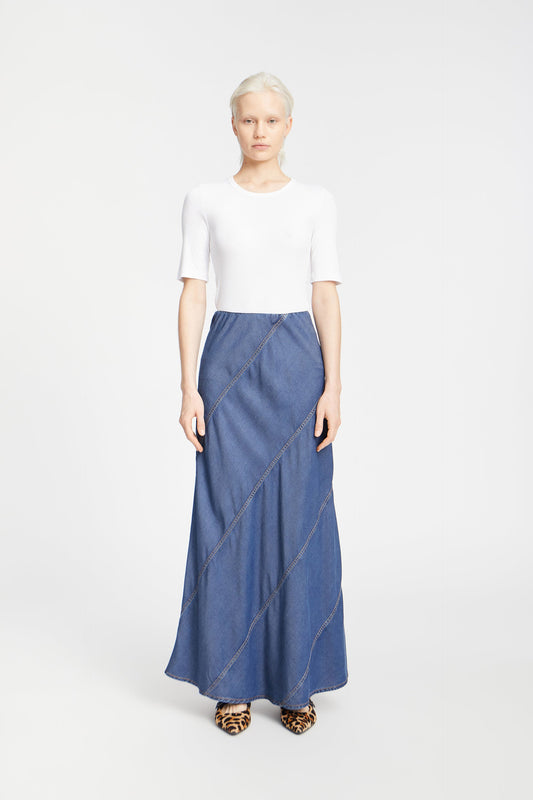 Parson Denim Skirt Indigo