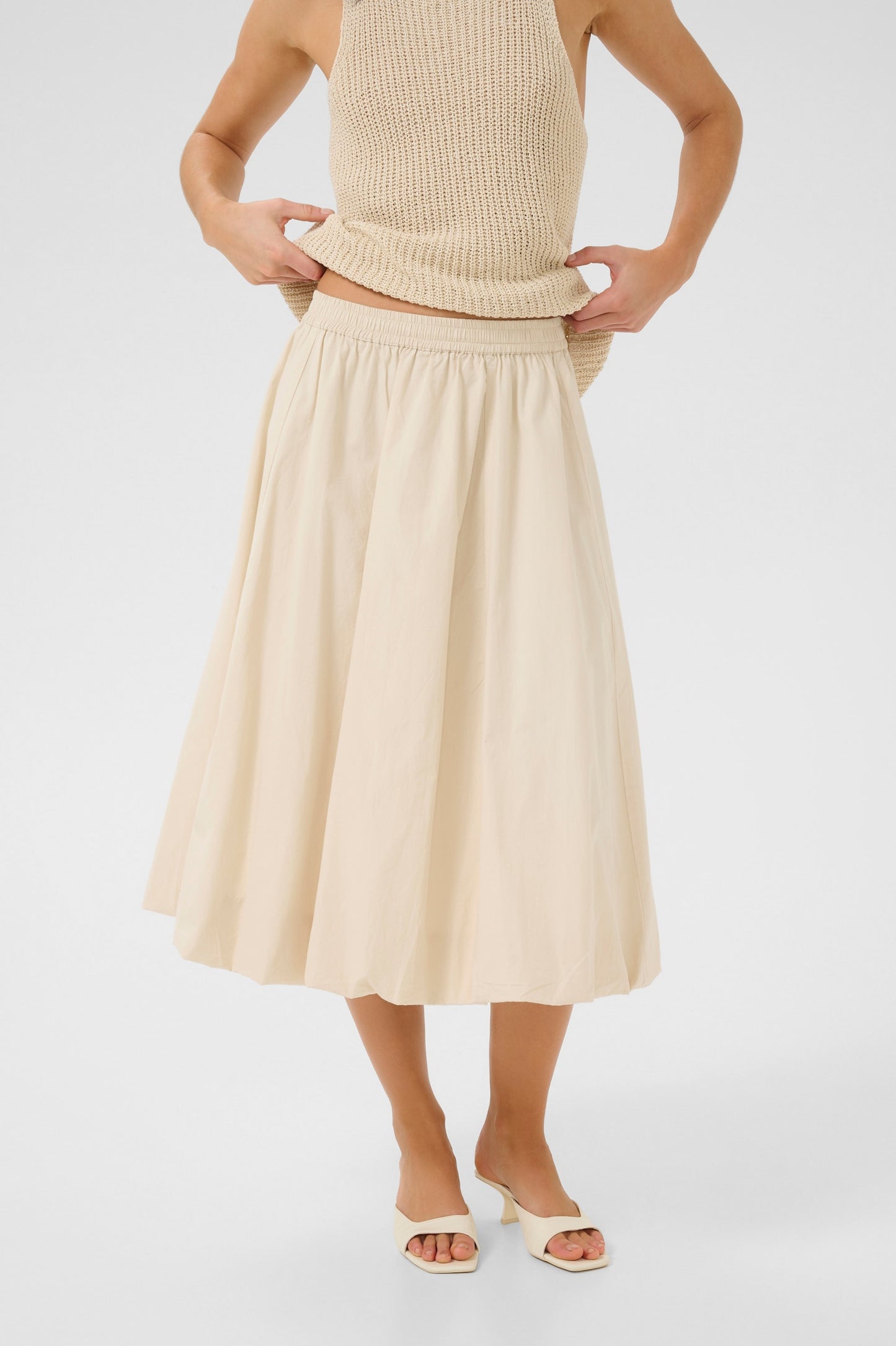 SunnaMW Baloon Skirt Almond Milk