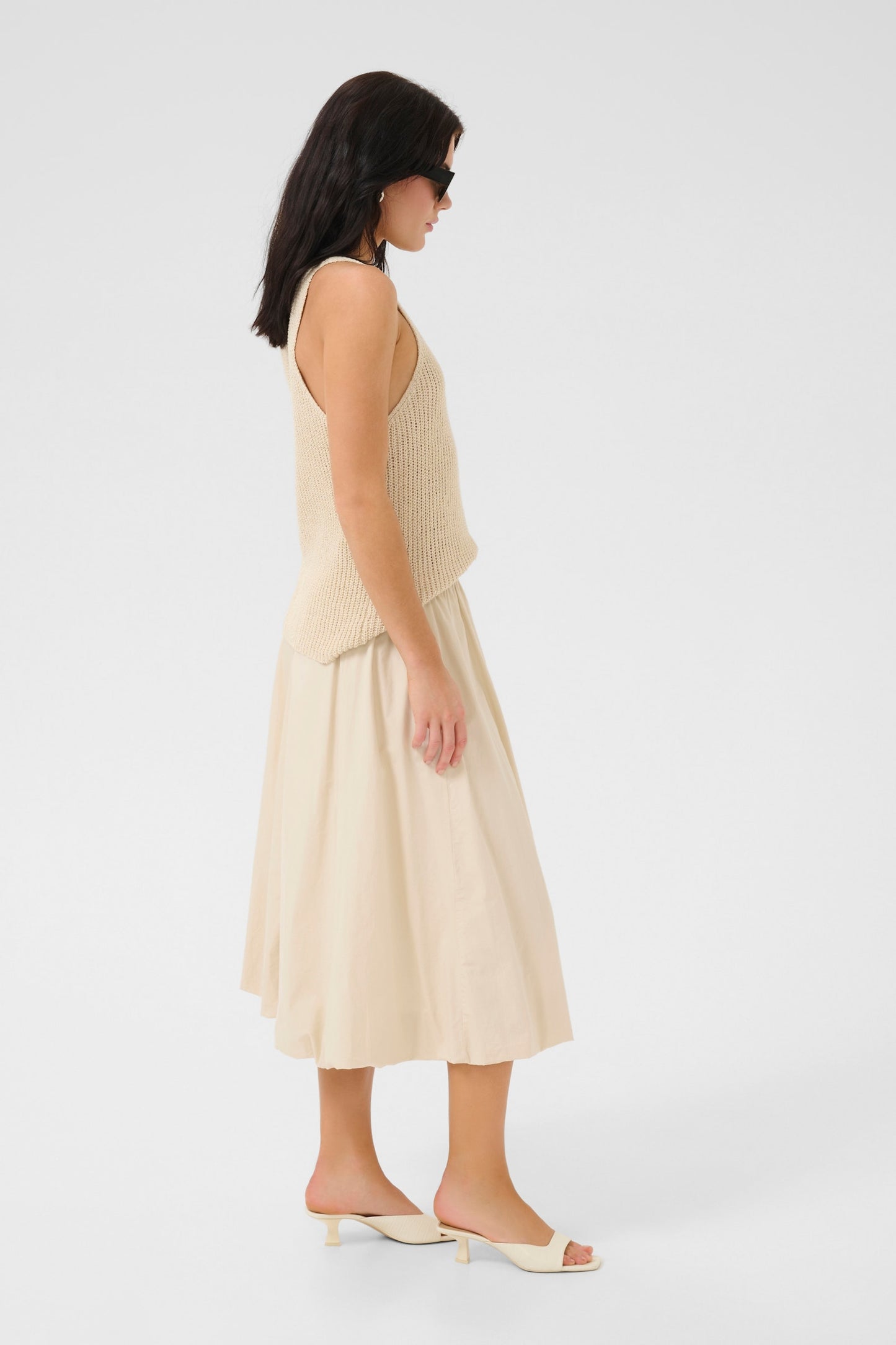 SunnaMW Baloon Skirt Almond Milk