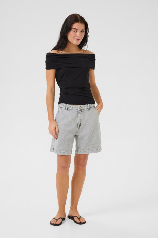 MaloMW Denim Shorts Light Grey