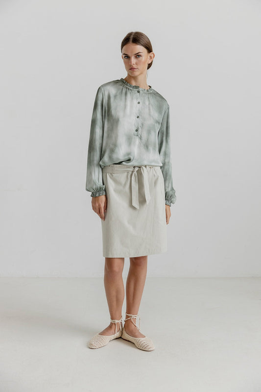 Rosita Tie Dye Blouse Sage