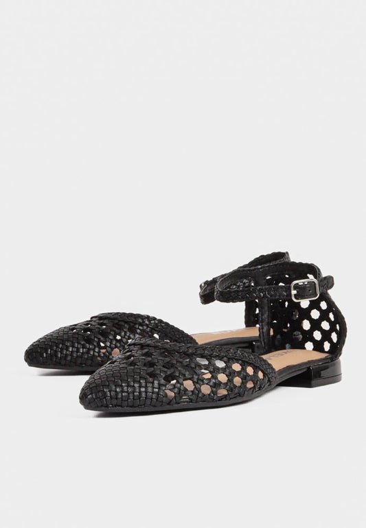 Kelly Woven Sandal Black