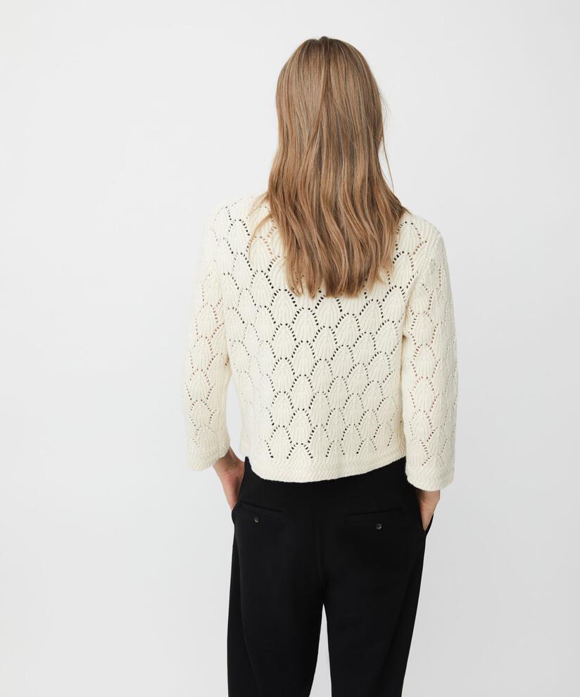 MaLexina Knitted Cardigan Whitecap