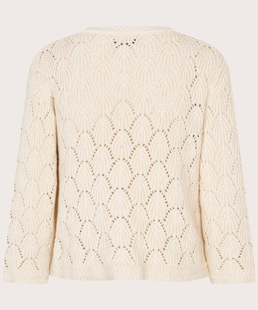 MaLexina Knitted Cardigan Whitecap