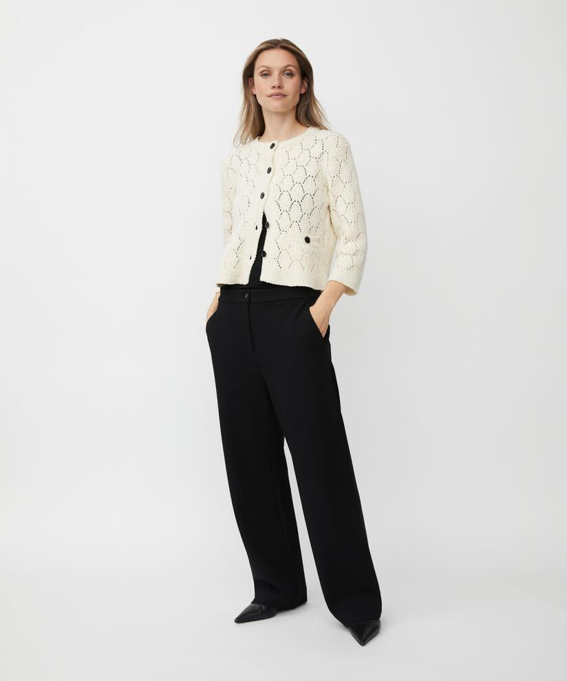 MaLexina Knitted Cardigan Whitecap