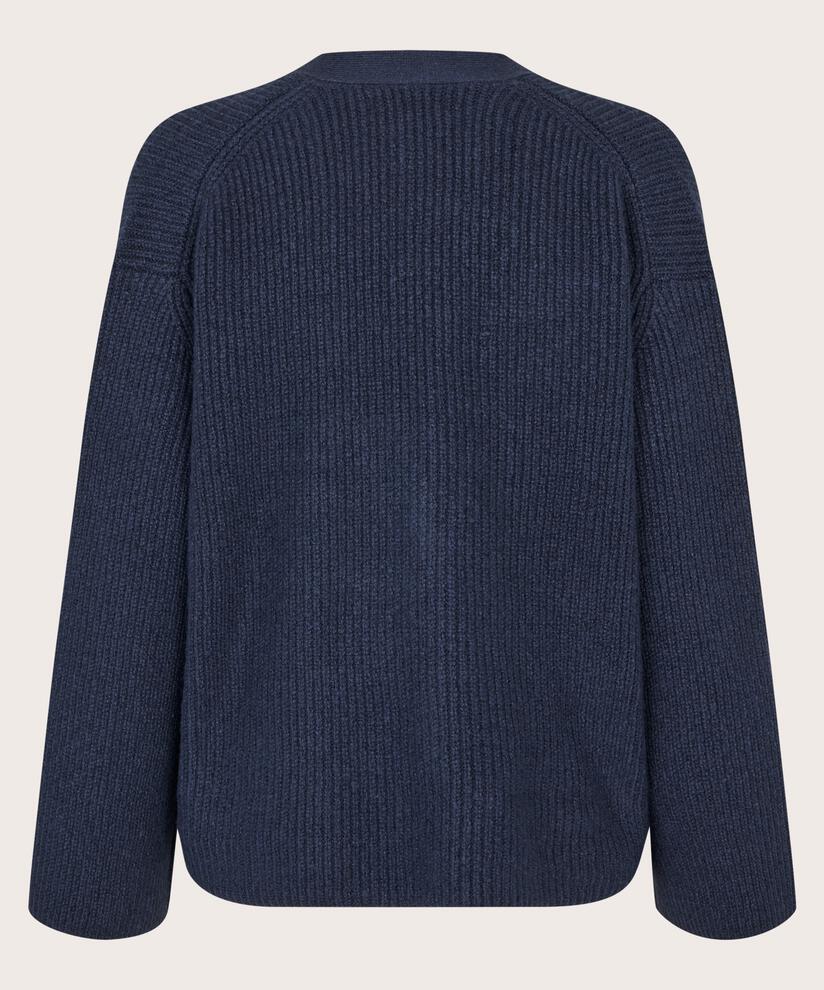 MaLexie Knit Cardigan Navy Blazer
