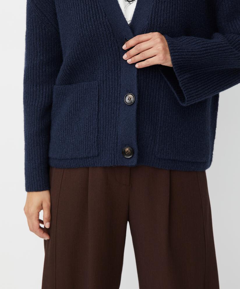 MaLexie Knit Cardigan Navy Blazer
