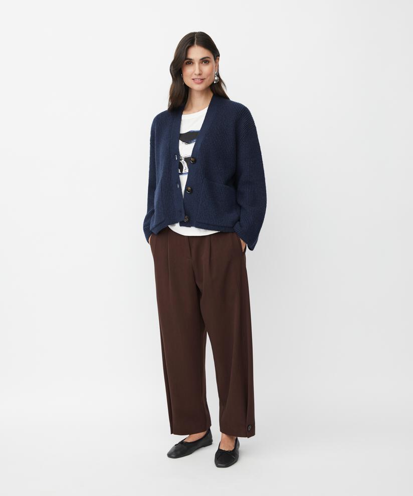 MaLexie Knit Cardigan Navy Blazer