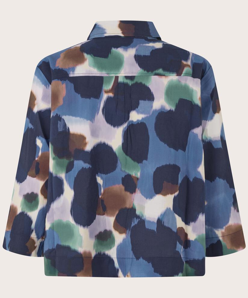 MaIbilisan Printed Shirt Navy Blazer
