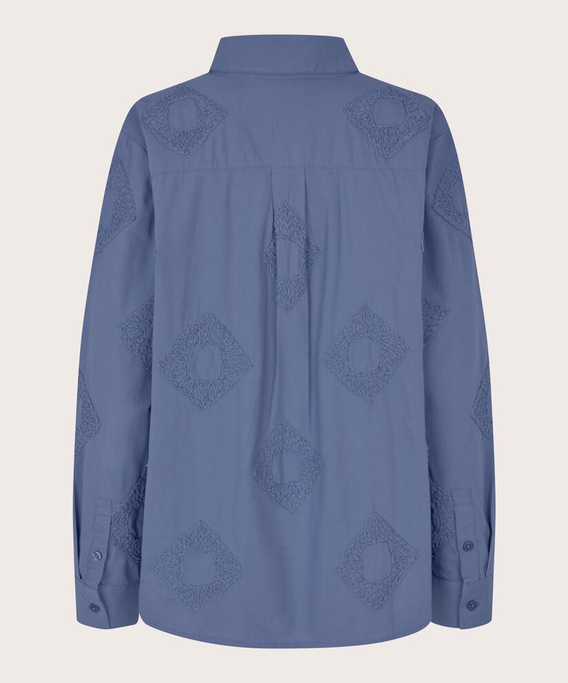 MaInanne Light Embroidery Shirt Bijou Blue