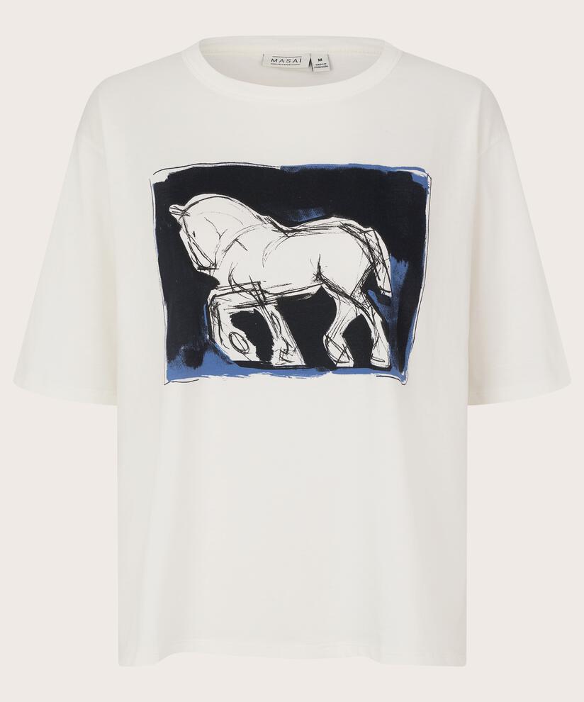 MaDoreann Printed T-shirt Jet stream