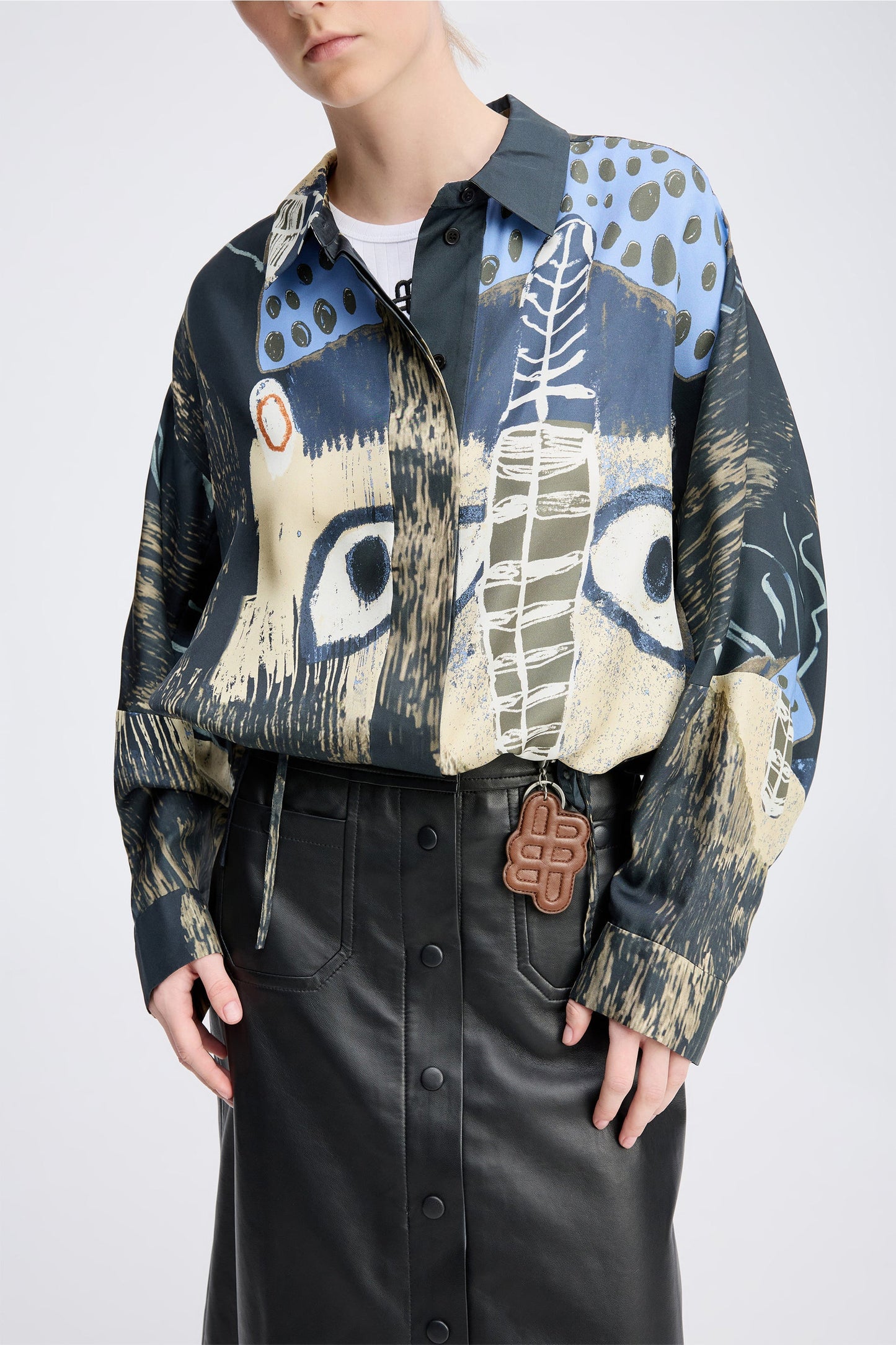 Loasta Printed Blouse Black