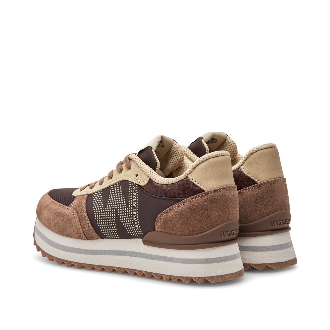 Ronja Plateau Sneaker Chocolate Multi