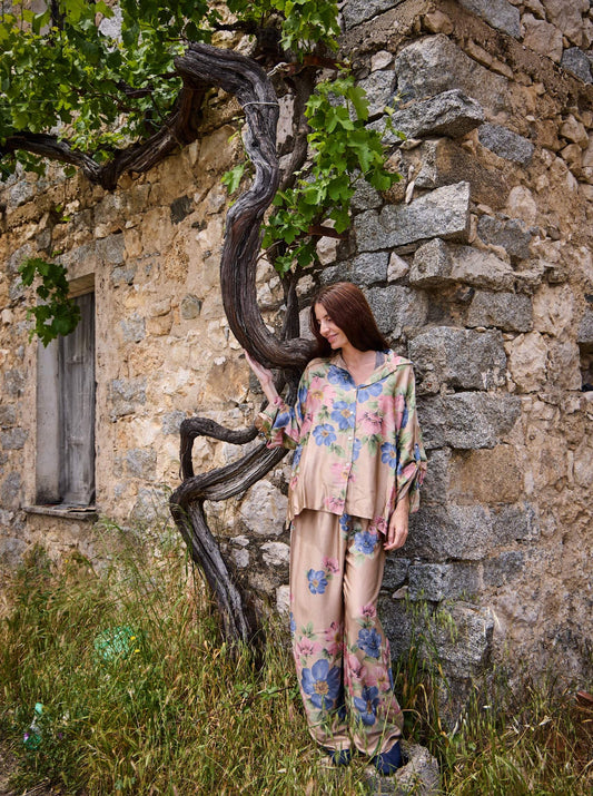 BCEmme Flower Trouser Frappe