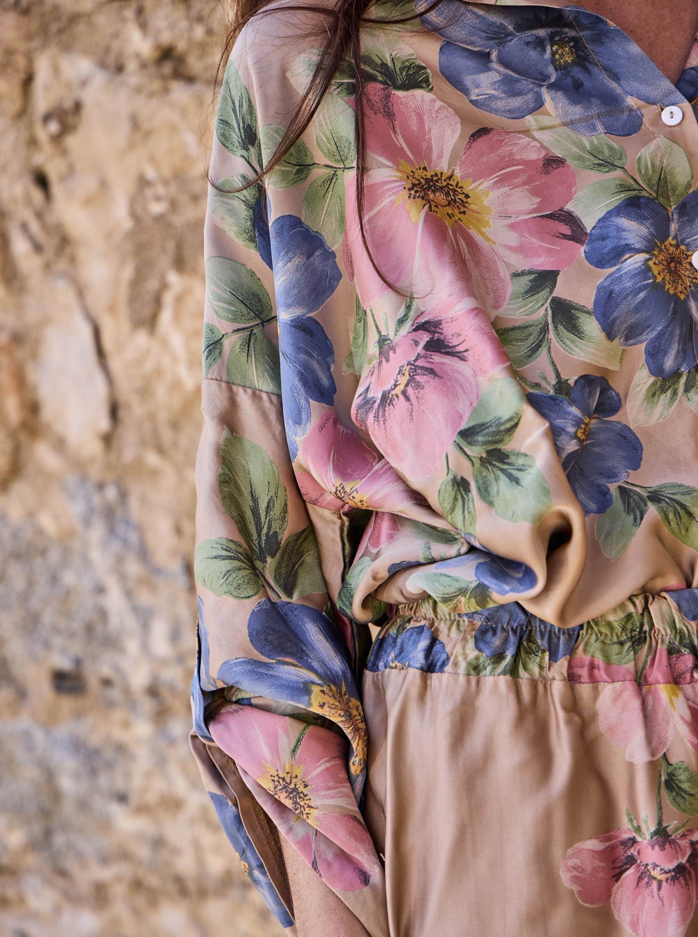 BCEmme Flower Trouser Frappe