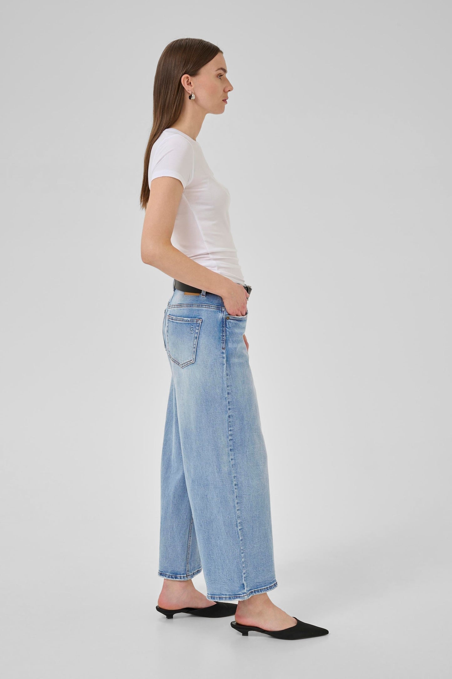 MWAlma 144 Low-Crotch Wide Jeans Light Blue