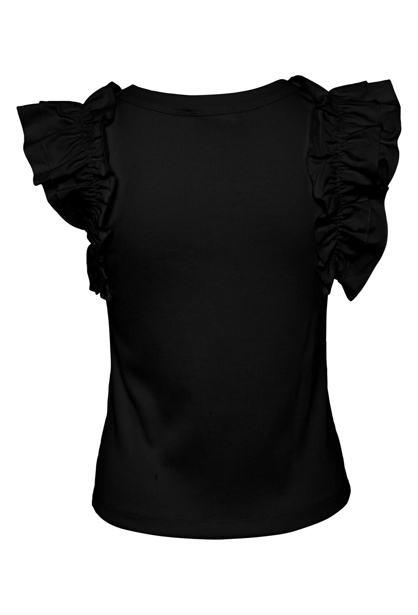 OdaKB Tank top with Frills Black