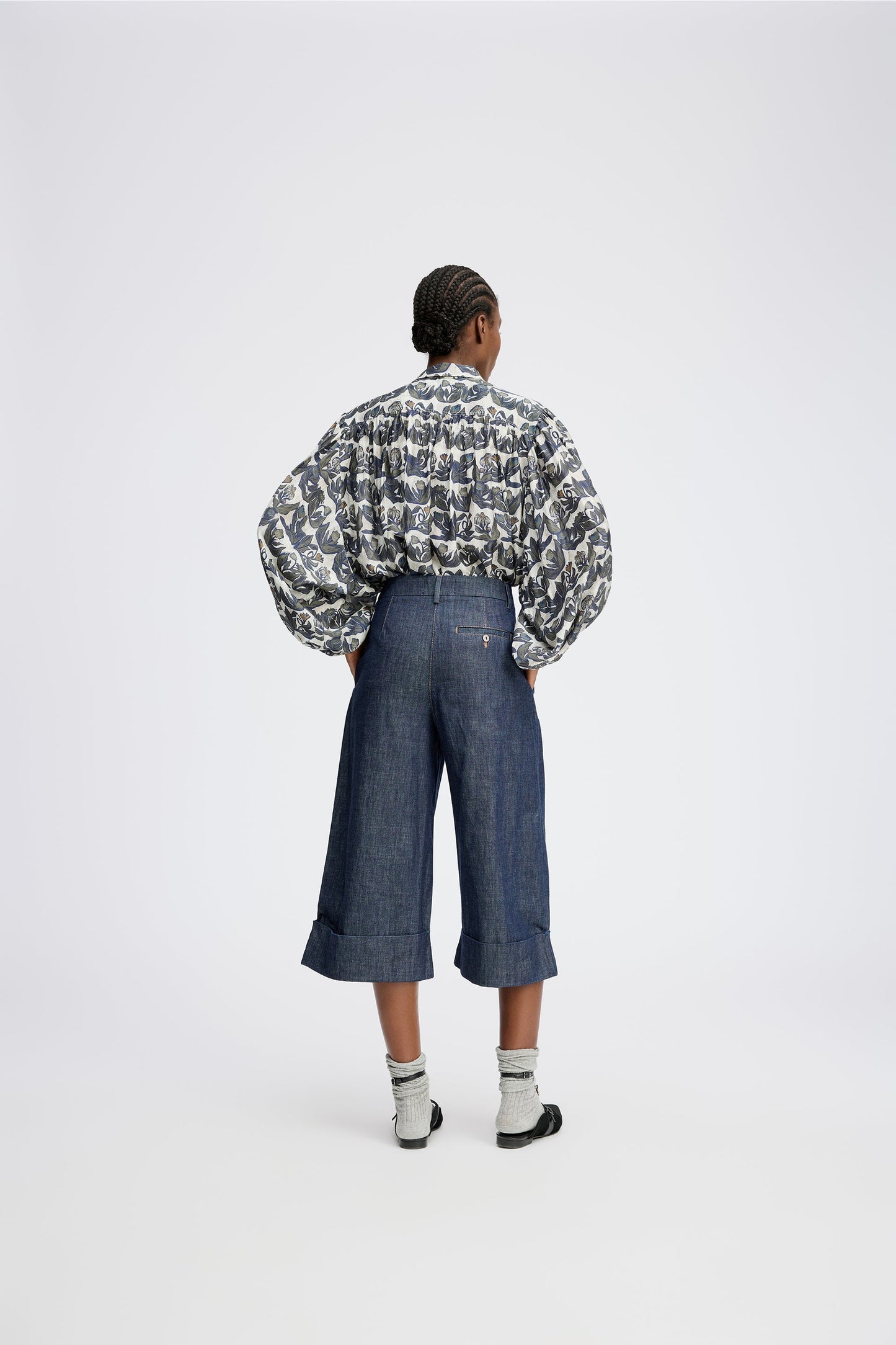 Lynx Floral Shirt Mixed Blue