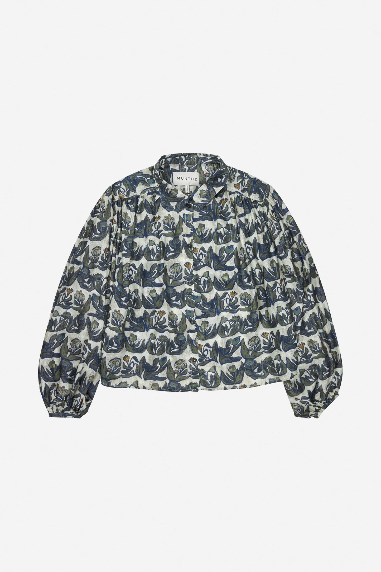 Lynx Floral Shirt Mixed Blue