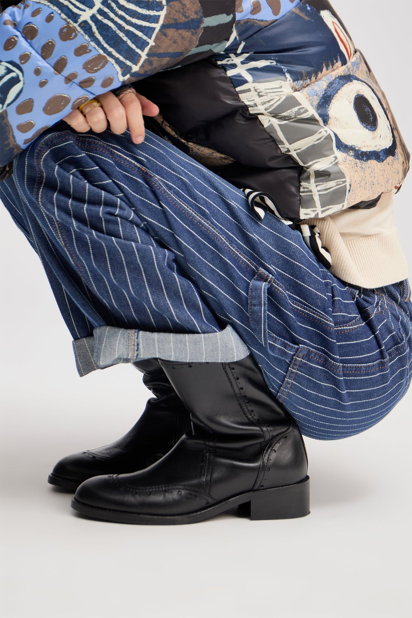 Shimo Cargo Denim Trouser Indigo