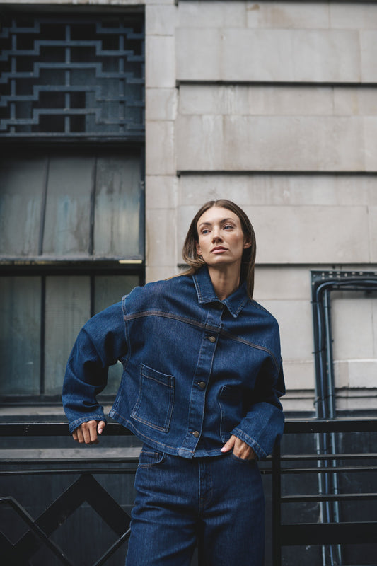 MWMalle 139 Deco Denim Jacket Dark Blue