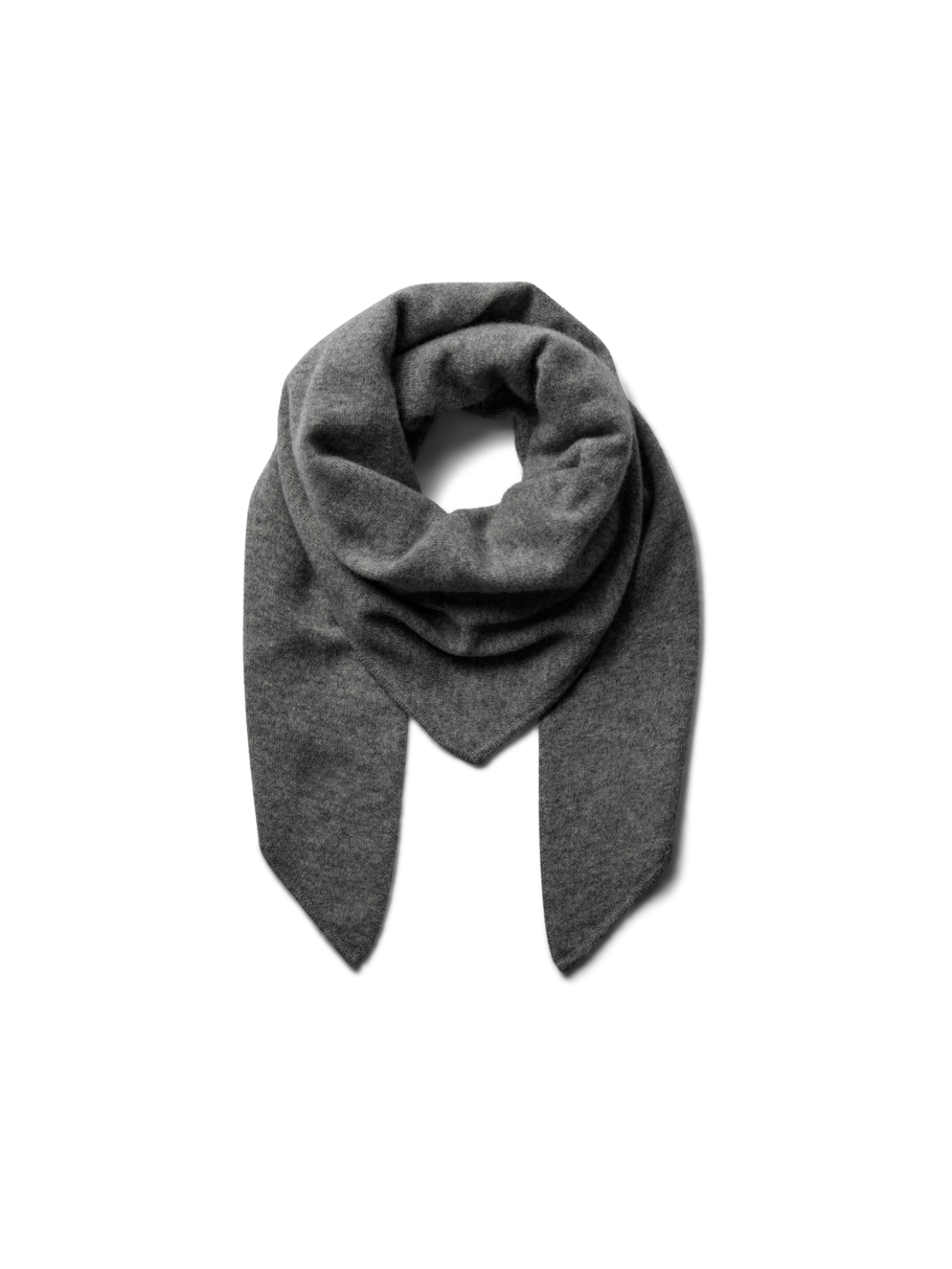 MMEnata Cashmere Knit Scarf Grey Melange