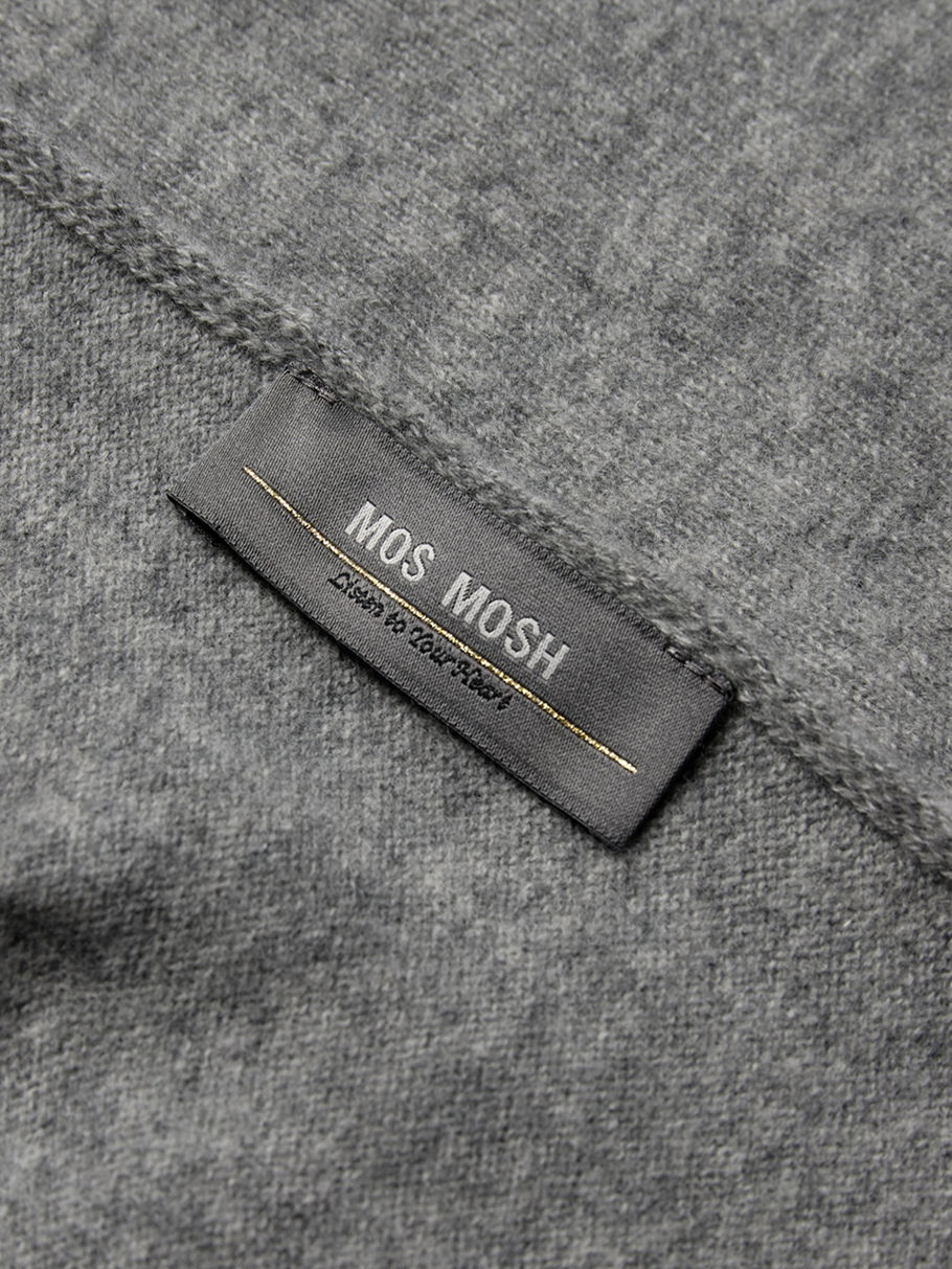 MMEnata Cashmere Knit Scarf Grey Melange