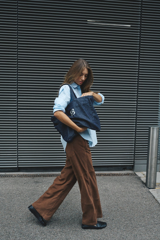 PetraMW Suede Pants Tobacco Brown