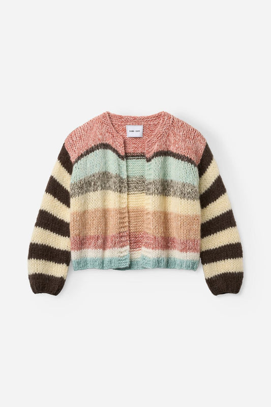 Gabi Hand Knitted Cardigan Natural Shades