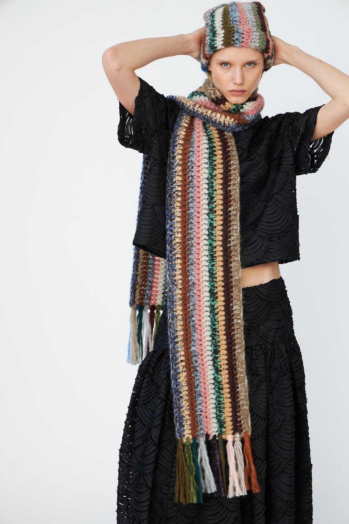 Naomi Sculptural Skirt Black