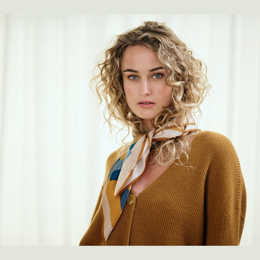 Dakota Silk Scarf Golden Nugget